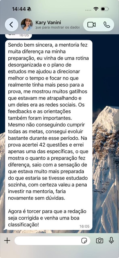Depoimento de Kary Vanini sobre a Mentoria Vórtice